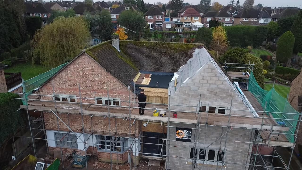 Extension roofing project