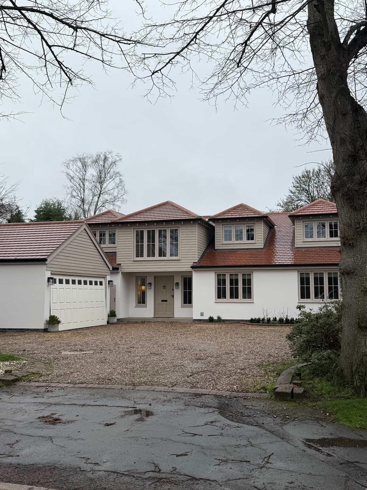 Completed residential roofing